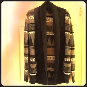 Jack knit sweater with Aztec print